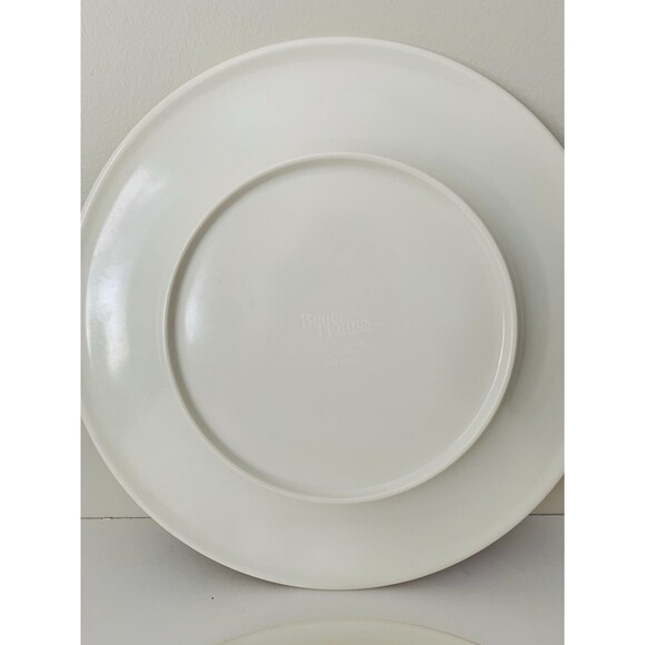 2 Better Homes and Gardens Melamine Dinner Plates Green Blue Yellow Red 10.5” - Picture 7 of 8